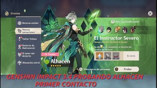 ALHACEN vamos a probarlo Genshin Impact 3.4 Al-Haitham