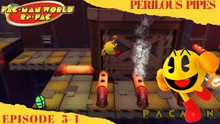 Pac-Man World Re-Pac 5-1 Perilous Pipes #Retrogaming