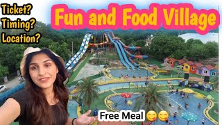 Fun and Food Village | Water Park | New slides added |unlimited fun and food😃😃Indu Joshi vlogs