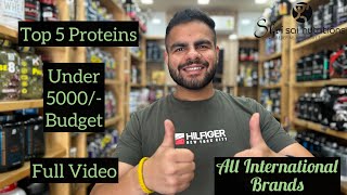 Top 5 Proteins Under 5000/- At Shri Sai Nutritions | Order Today |