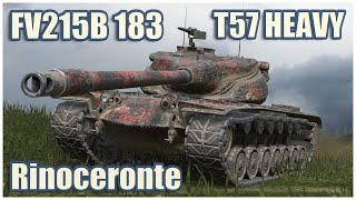 T57 Heavy, Rinoceronte & FV215b 183 • WoT Blitz Gameplay