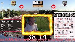 this is my reaction to cicerone goal for sacramento rep vs san antonio in the usl championship