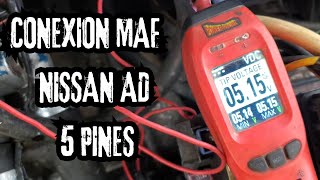 Como conectar el sensor MAF de Nissan QG de 5 pines anchos