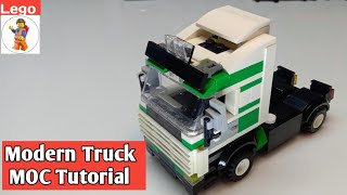 Lego Modern Truck (MOC) Tutorial with full assceries,, How To Build by Lego Pakistani,,,,,