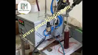 semi automatic motorised filling machine  with digital control for volume