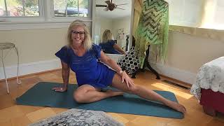 12 MIN STRETCH in dress & pantyhose - for mobility & flexibility | Reba Fitness Over 50