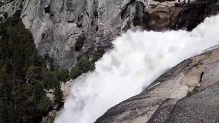 Nevada Fall from the top of the south side