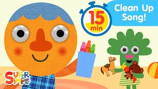 Clean Up With Noodle & Pals for 15 minutes 🔁 | Super Simple Songs