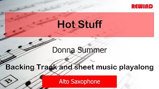 Donna Summer Hot Stuff Alto Sax Backing Track and Sheet Music