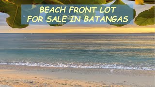 #67 HOLD - RUSH BEACH FRONT LOT for Sale in Batangas Philippines