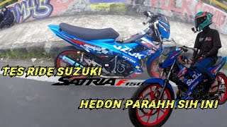 Tes ride Suzuki Satria fu modif roadrace‼️