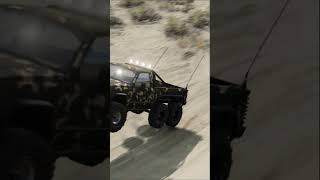 BeamNG | Speeding in Johnson Valley with my 6x6 Gavril D-Series