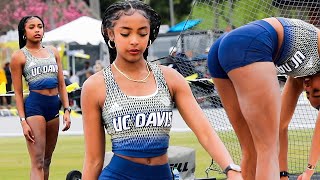 UC Davis college women's high jump