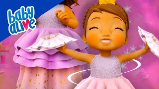 Baby Alive en Español 👗 Princesa Ellie Elige Su Traje 👑 Dibujos Animados Para Niños 💕