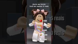 Monte seu lanche!😛 #roblox #shorts