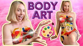 [4K USA Housewife]👙🚫Body art suit How to clean a bed? Transparent Haul No Bra See Through Try On