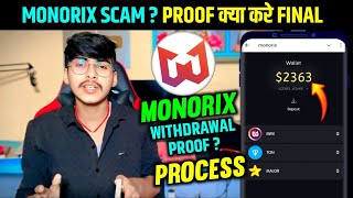 Monorix SCAM TON 5| Monorix Withdrawal Process 1.3 TON Deposit|Withdrawal Proof Monorix Without TON