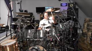 Mofo On Drums "Mean Streets" Alex Van Halen Tribute Dunnett Titanium Drums