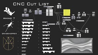 | CNC Cut List ( Fabrication ) - Rhino + Grasshopper