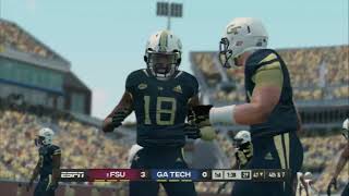 NCAA Football 14 Florida State vs Georgia Tech 2024 Gameplay PS3.