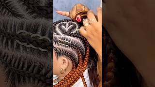 Freestyle clean stitch braids with extensions 💫✨#hairstyles #haircare #viralvideo #shorts #foryou