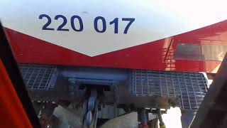 ΟΣΕ traveling with train 884 AD tranz BOMBARDIER DE 2000 wagon UIC-Z1 30/7/17 oinoi to lilea