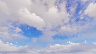 ( CGI 4k Stock Footage ) Heavenly White Clouds With Blue Sky Time Lapse Seamless Loop