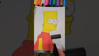 Drawing Bart Simpson #shorts 🔥