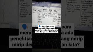 skripsimu jgn sampe sama dengan skripsi org lain. #short #shorts #tutorial #skripsi #mahasiswa