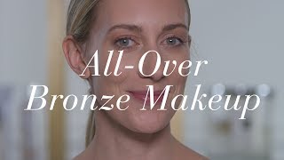 How To Do Easy Sunset Eyes With A Bronzed Glow | The Zoe Report by Rachel Zoe