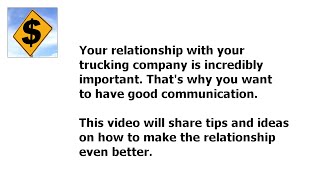 Your Relationship With Your Trucking Company: Making It Better