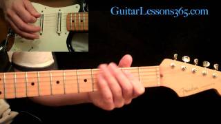 Thunderstruck Guitar Lesson Pt.2 - AC/DC - All Rhythm Guitar Parts