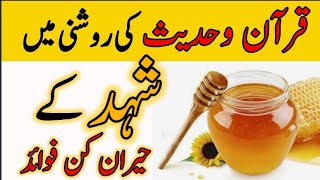 Honey | Shahad Ke Fayde | Shehad ki Afadiat Quran o Hadees ki Roshni me | Benefits Haniya Islamic Ch