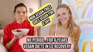 Eating like Maddie Lymburner for a day. Full day of eating vegan in ED recovery.