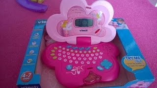 WORLDS BEST KINDERGARTEN GIRLS VTECH  PINK DANCING FAIRIES TOY LEARNING LAPTOP