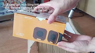 Usb sang Lan, Kích Sóng Wifi Tenda A9, Loa Máy Tính, Camera Yoosee 4 Dâu Ngoài Trời Xoay 360