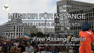 #FreeAssangeBerlin23 - Vorstellung & Statements Musiker für Julian Assange (1)