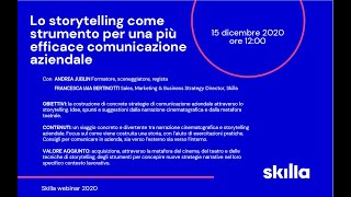 Lo storytelling come strumento per una più efficace comunicazione aziendale