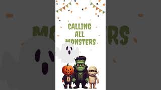 Halloween Birthday Video Invitation "CALLING ALL MONSTERS"