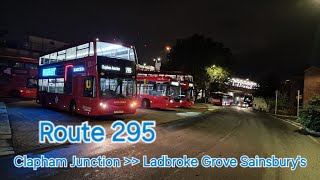 RATP GROUP Route 295  To Ladbroke Grove Sainsbury's