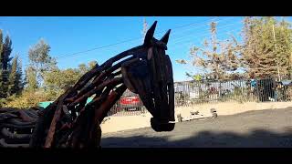 escultura caballo en madera , Pedro Amarillo