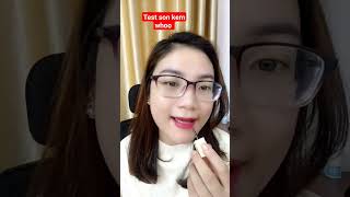 Test son kem whoo mini số 18, son kem whoo số 45, 88