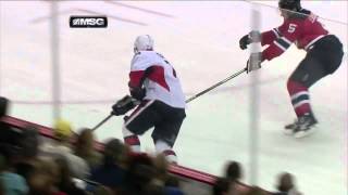 Stephen Gionta First NHL Goal - Senators @ Devils 4/7/2012