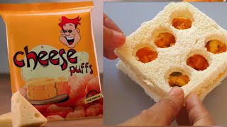 Viral Cheese puff snacks | Easy snacks Recipe | New snacks recipe | Instant Bread Snacks Recipe