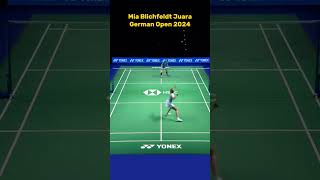 Mia Blichfeldt Juara German Open 2024 #shorts #badminton #badminton