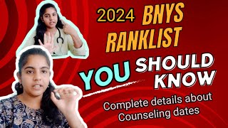 BNYS 2024 Rank list released ✔️ Counseling poitu vaanga thambiiss & thangachingala|BNYS|Dr.Divya|