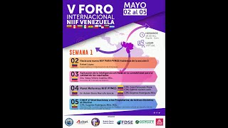 V FORO INTERNACIONAL NIIF VENEZUELA 🗓️ 5 de Mayo 2023