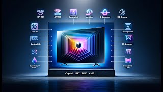 SAMSUNG TV Crystal UHD 2023 43CU7105 -  43",UHD, Gaming Hub, Q-Symphony AirSlim Enhancer HDR10