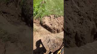 Breaking The Damn!! #viral #satisfying #draining #pond