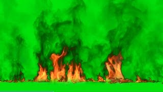 Green Screen Fire Footage